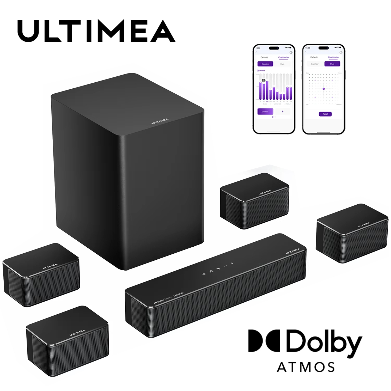 ULTIMEA 500W 7.1ch Dolby Atmos - Home Cinema Dolby Atmos 7.1 ulasan dan harga