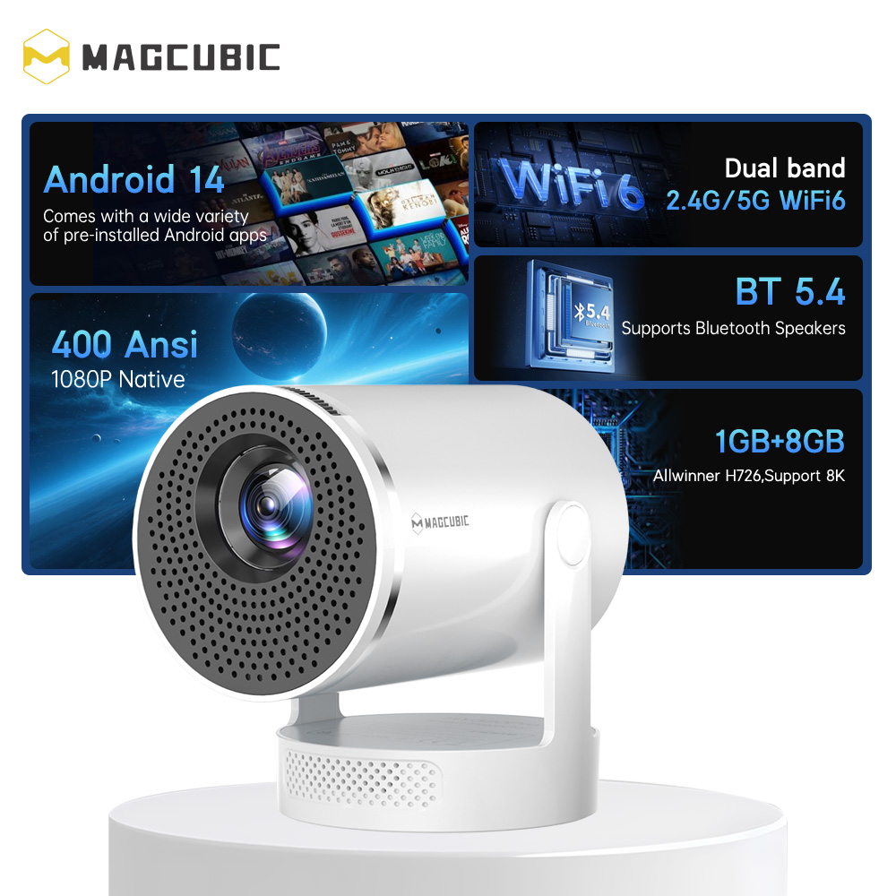 Magcubic Android 14 Native 108 - Home Cinema Gadgets ulasan dan harga