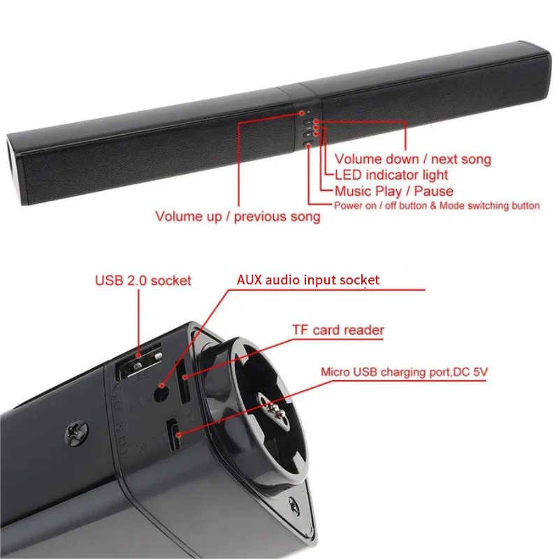 Powerful Soundbar Sound Radio  - Home Cinema Wireless Speakers ulasan dan harga