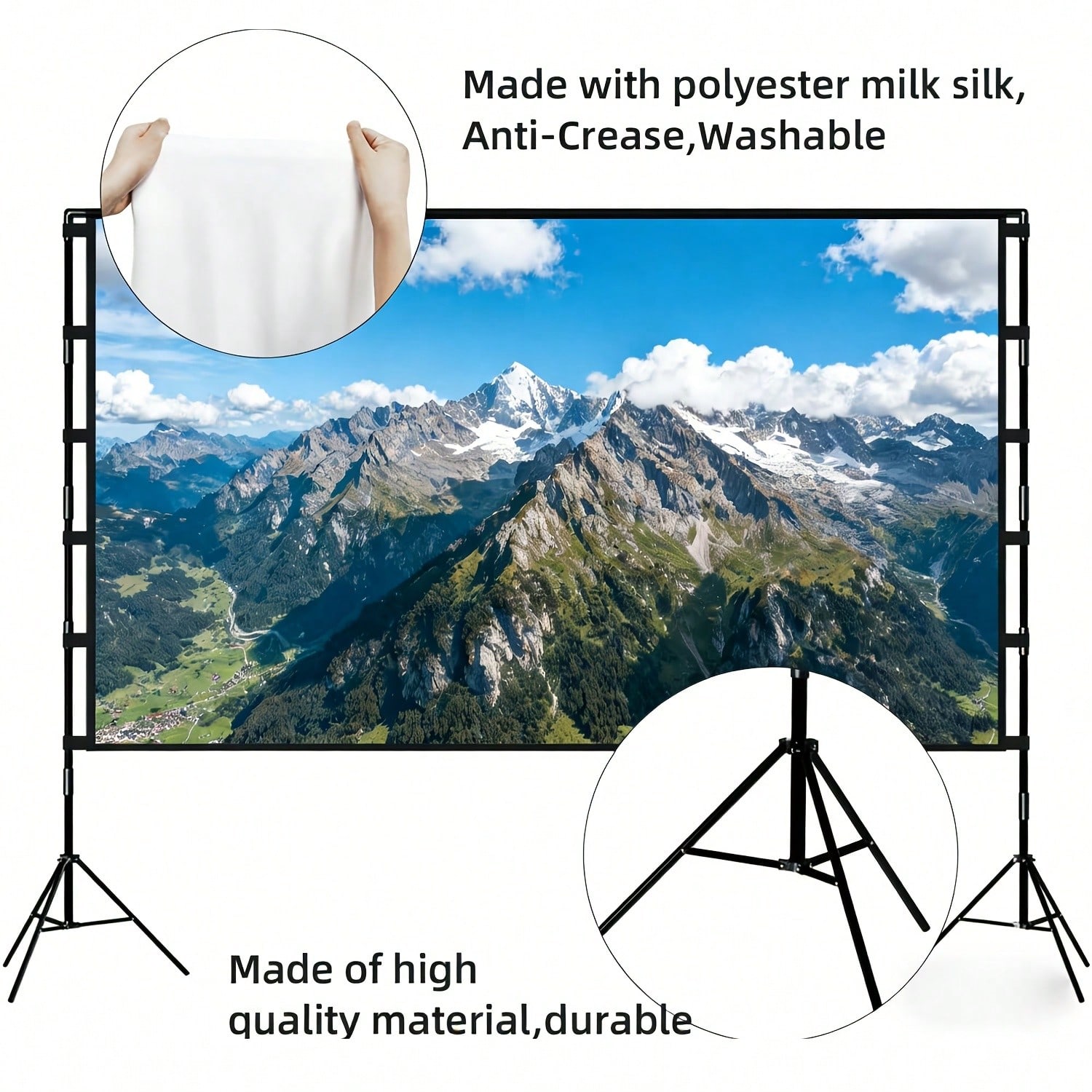 XBJ 100 Inch 4K Ultra HD Proje - Home Cinema Rack ulasan dan harga