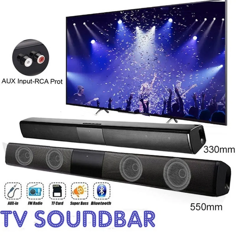 40W High Power Soundbar for TV - Home Cinema Wireless Speakers ulasan dan harga