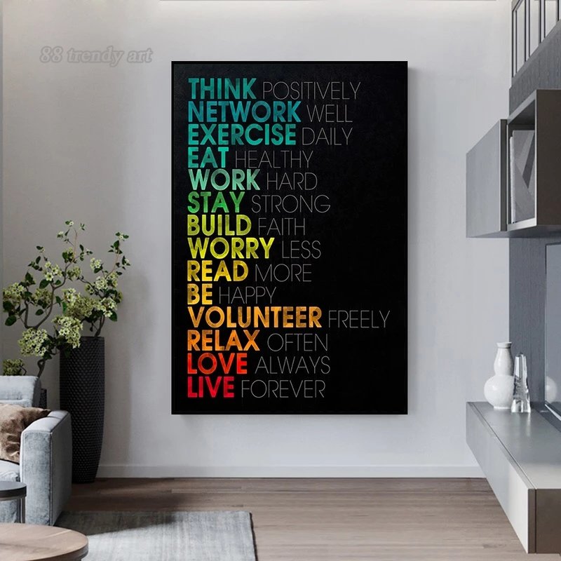 Lion Face Motivational Art Pos - Home Cinema Wall ulasan dan harga
