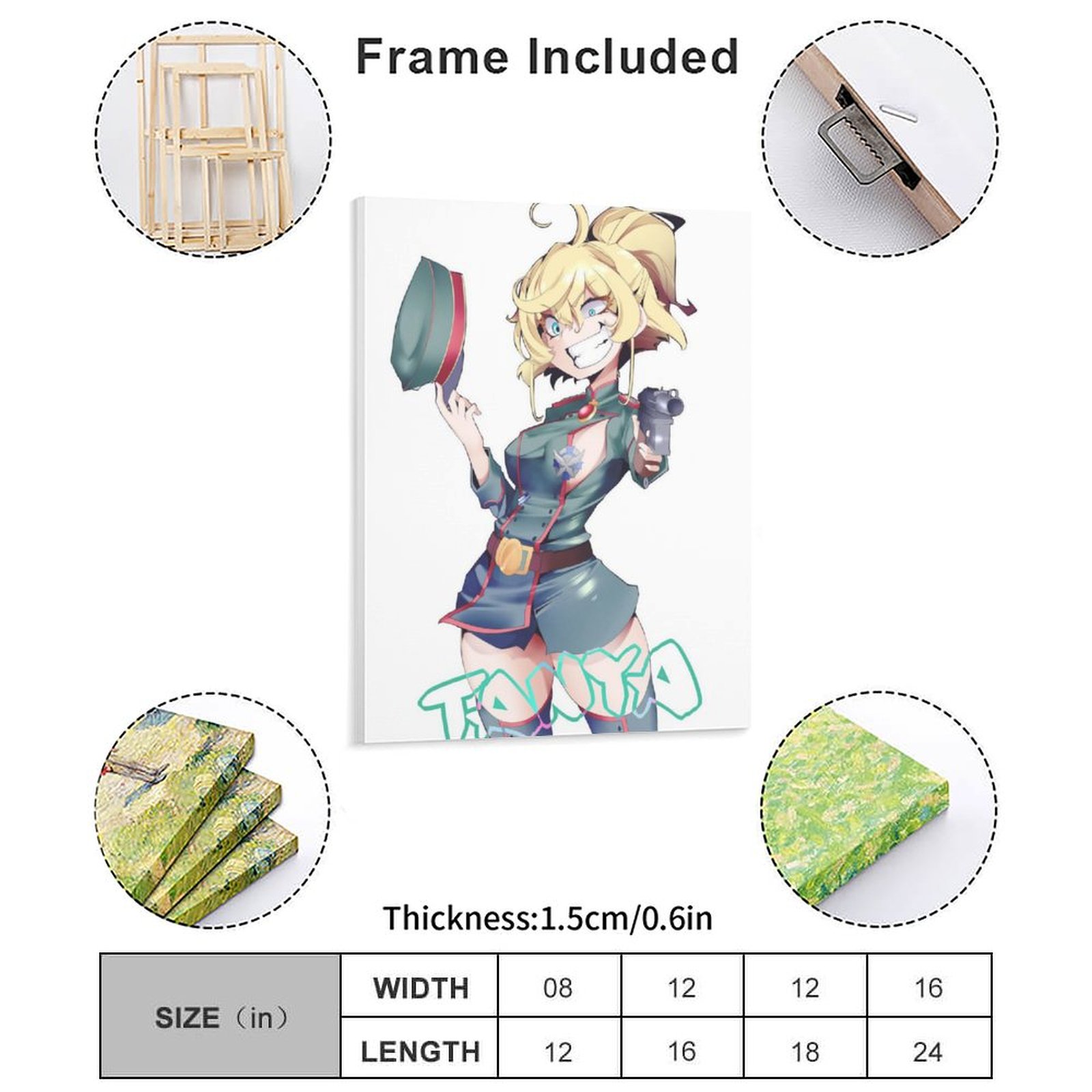 Saga Of Tanya The Evil Poster  - Home Cinema Wall ulasan dan harga