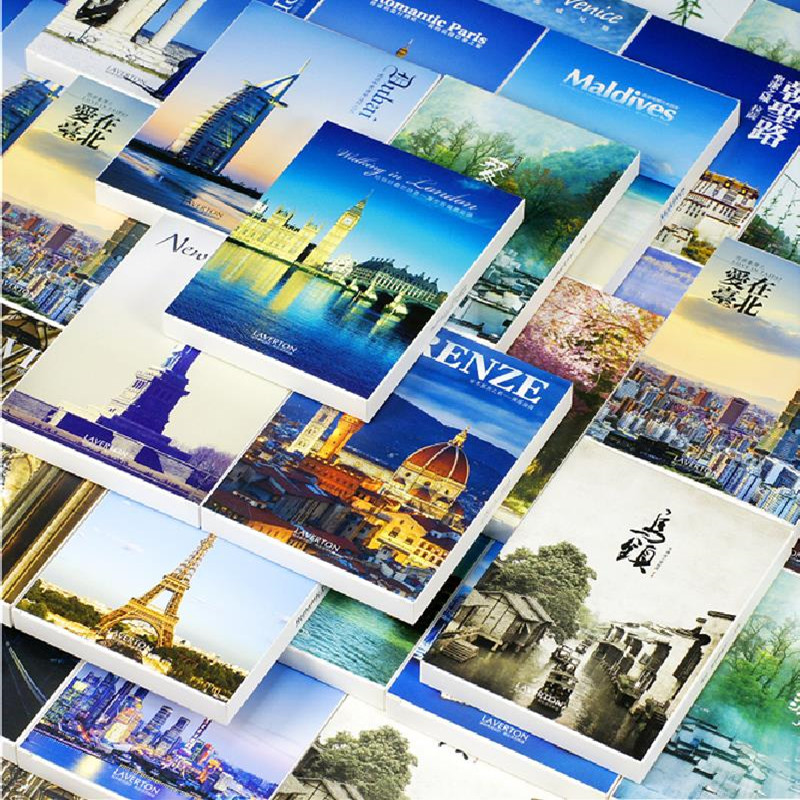30Pcs 10x14cm Travel Landscape - Home Cinema Wall ulasan dan harga