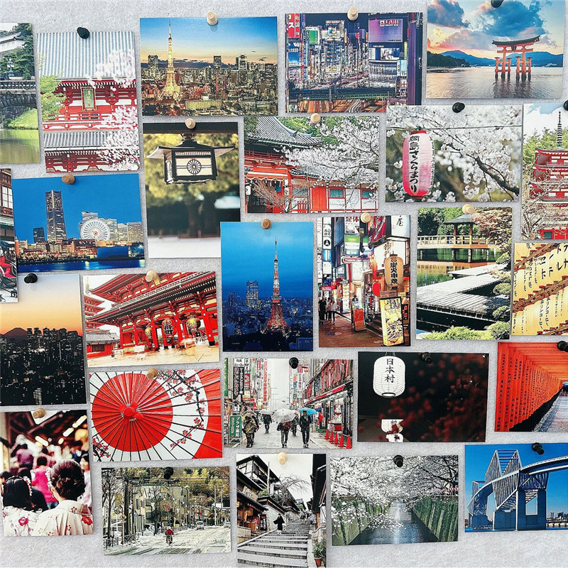 30Pcs 10x14cm Travel Landscape - Home Cinema Wall ulasan dan harga