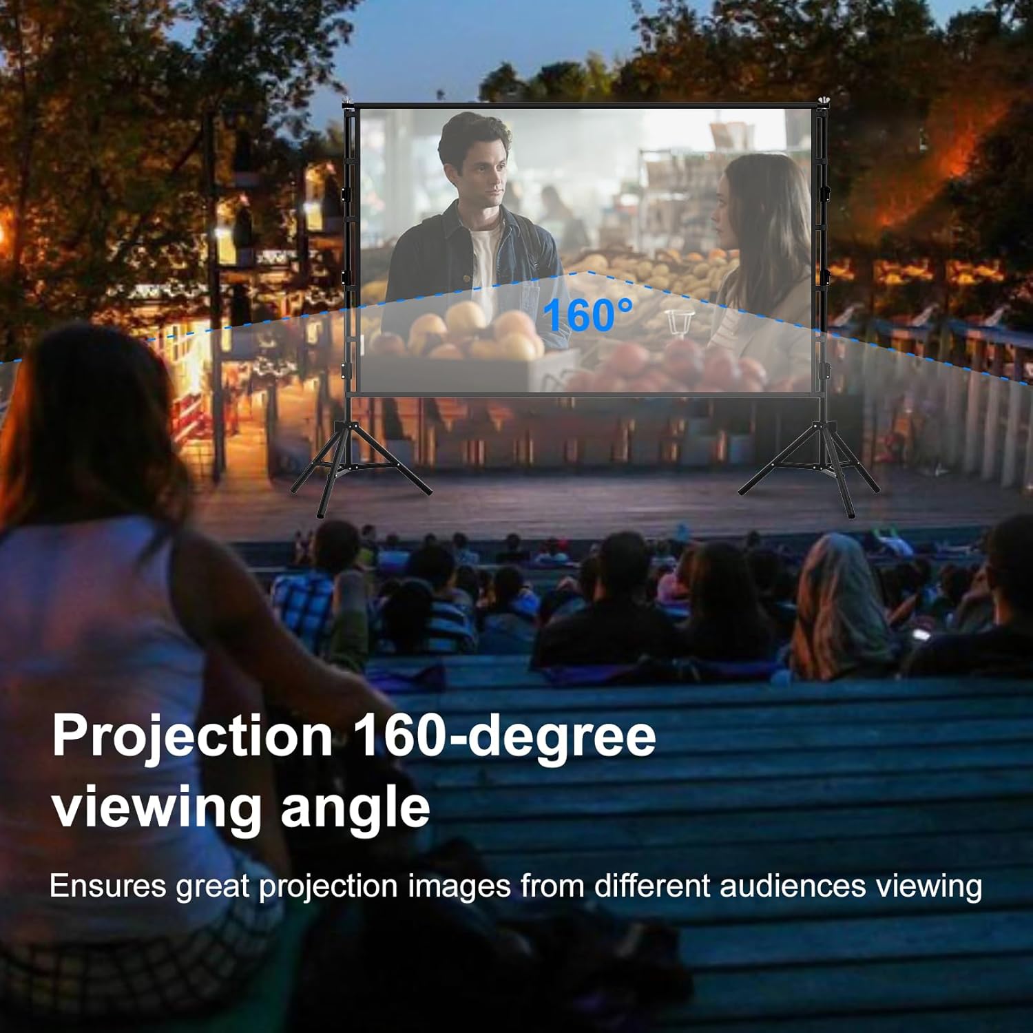 VEIDADZ Projection Screen With - Home Cinema Rack ulasan dan harga