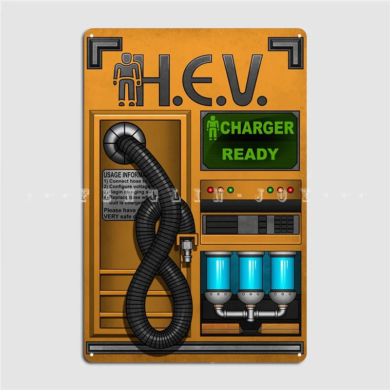 Half Life Hev Charger Metal Si - Home Cinema Wall ulasan dan harga