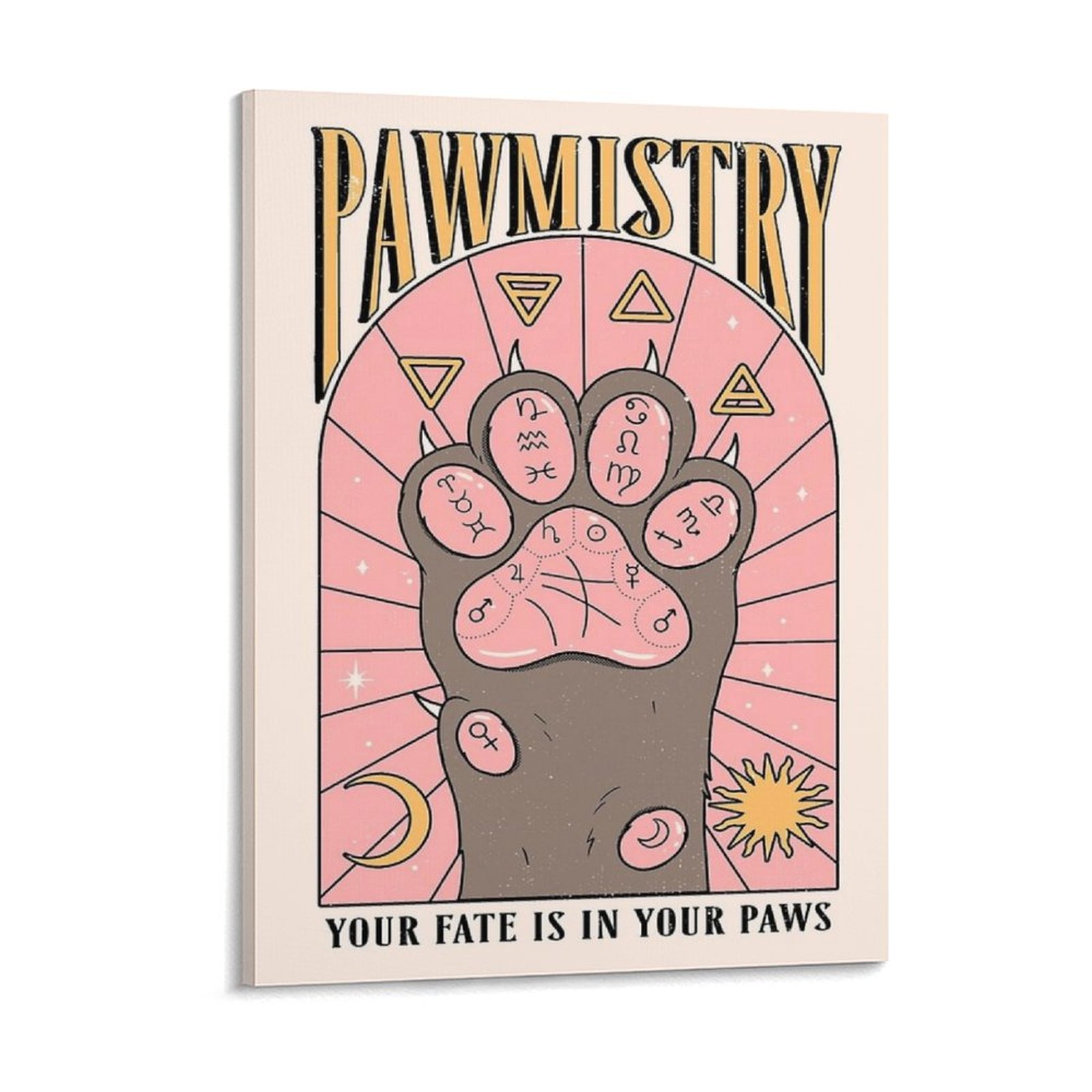Pawmistry Canvas Painting Post - Home Cinema Wall ulasan dan harga