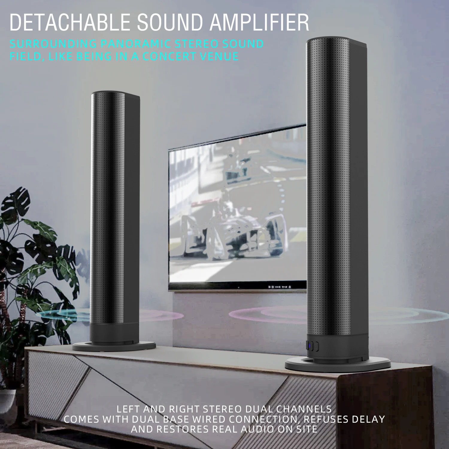 FM Soundbar TV Bluetooth Speak - Home Cinema Wireless Speakers ulasan dan harga
