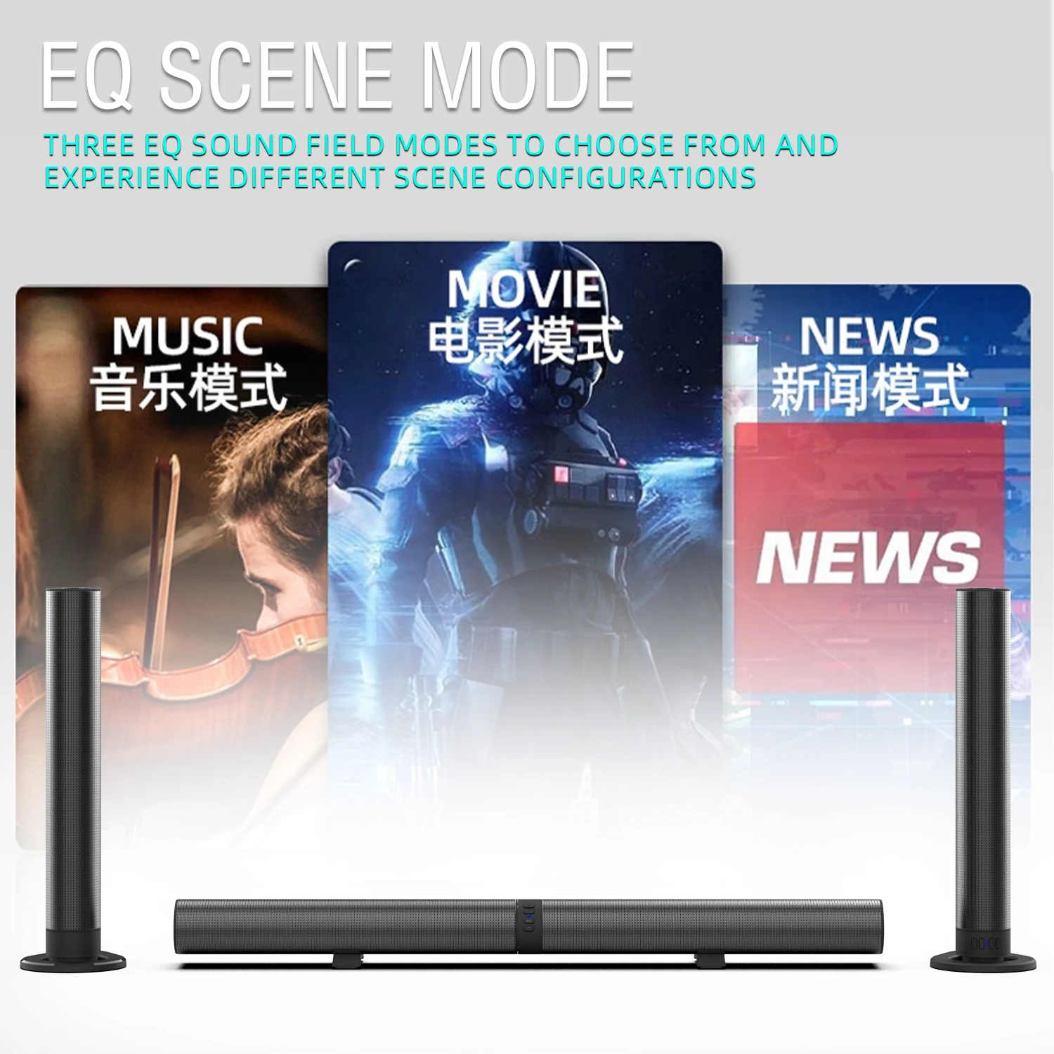 FM Soundbar TV Bluetooth Speak - Home Cinema Wireless Speakers ulasan dan harga