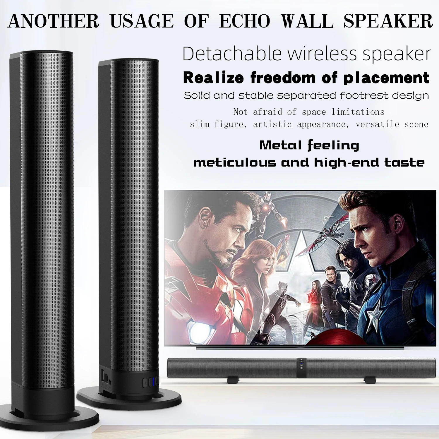 FM Soundbar TV Bluetooth Speak - Home Cinema Wireless Speakers ulasan dan harga