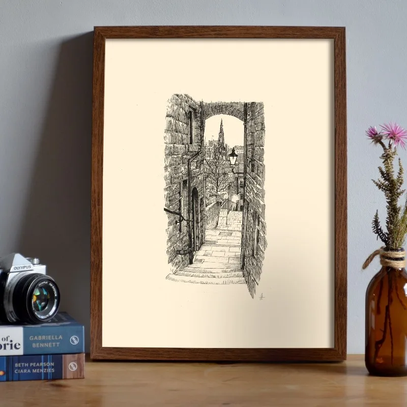 Vintage Edinburgh Castle Pen I - Home Cinema Wall ulasan dan harga